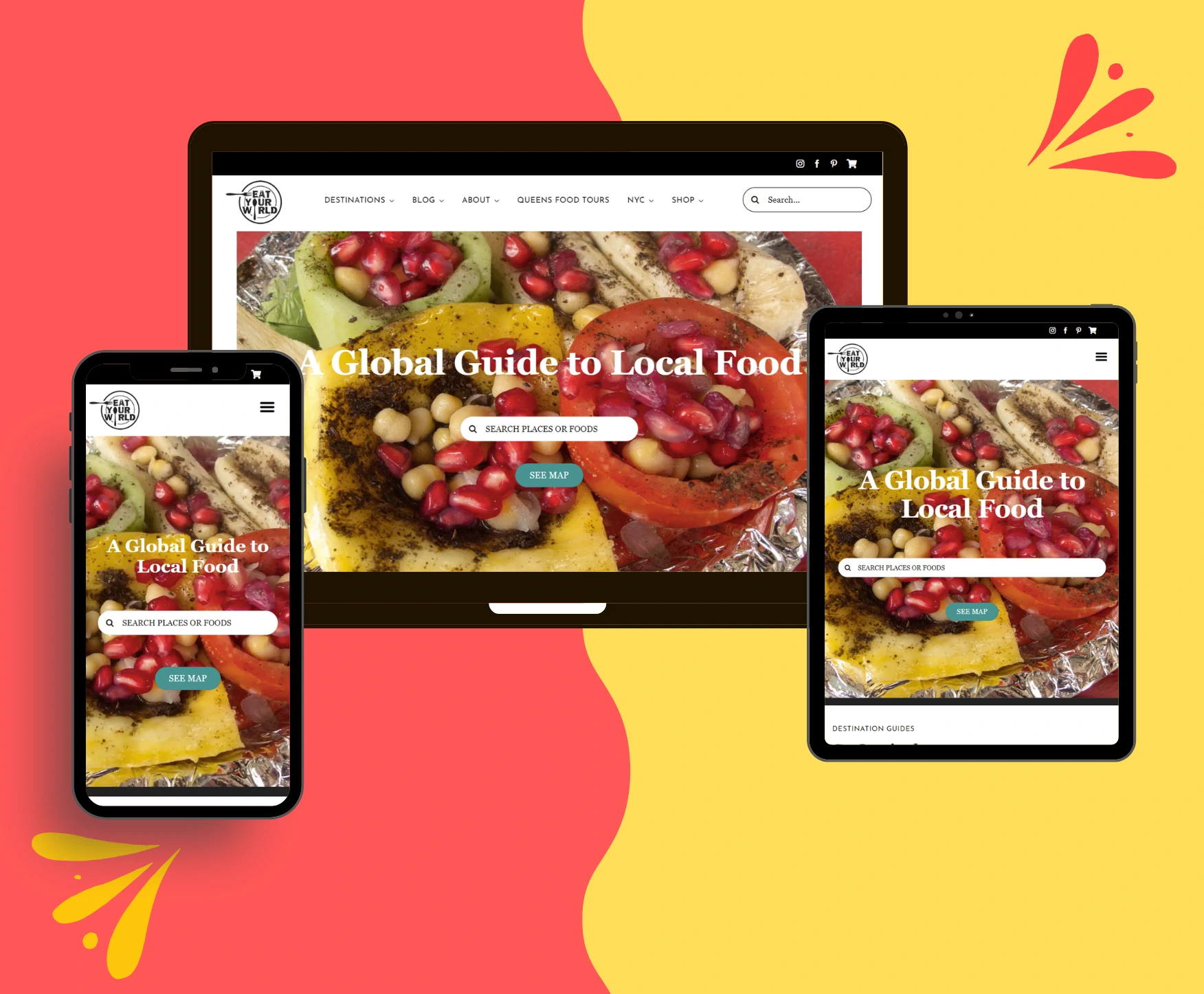 EatYourWorld: Local Food & Travel Blog Portfolio | NextUpgrad