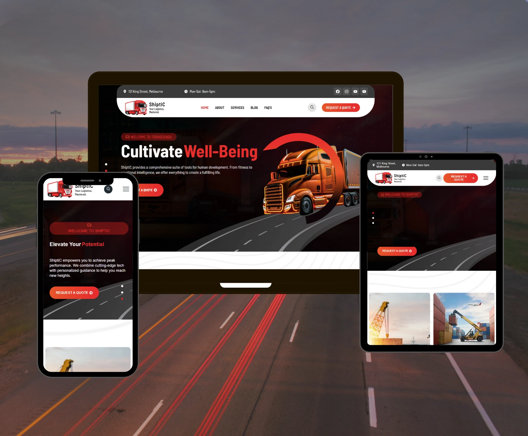 Shiptic Logistics Web Design & Branding | NextUpgrad